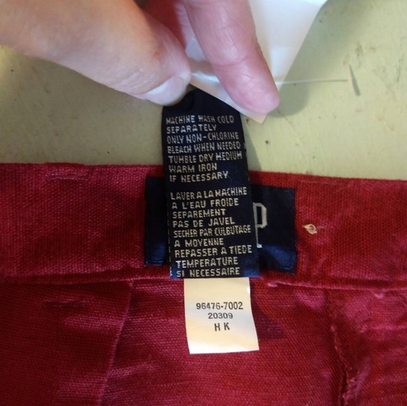 NWT Gap Size 6 Linen Red Holiday Skirt w/ Pockets - Picture 7 of 7